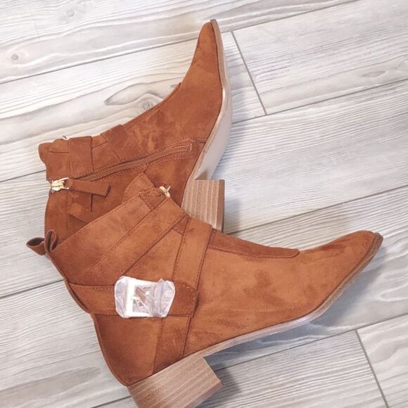 (46-4114)  COUTGO Women's Low Chunky Boots Sz 11 - Picture 8 of 10